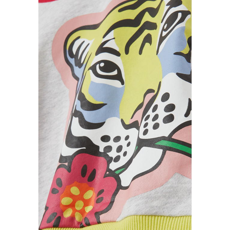 KENZO KIDS - Tiger Print Sweatshirt in Cotton