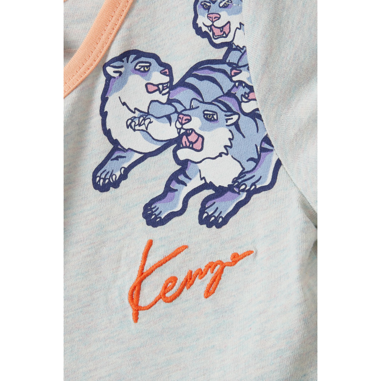 KENZO KIDS - Animal Print T-shirt in Cotton