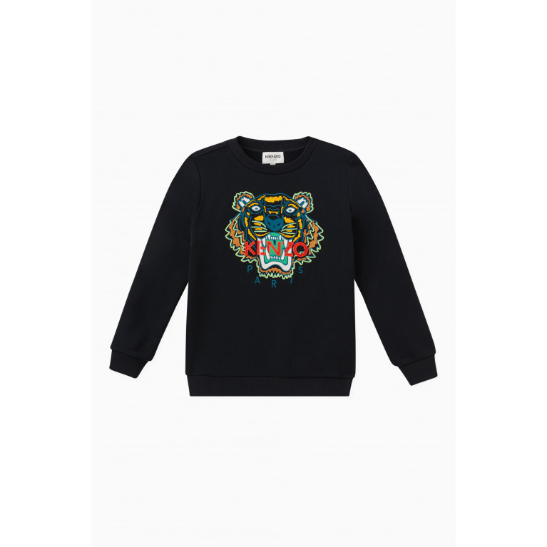 KENZO KIDS - Embroidered Tiger Sweatshirt in Cotton