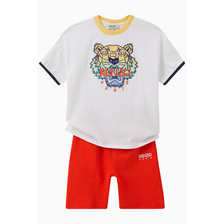 KENZO KIDS - Logo-print Shorts in Cotton