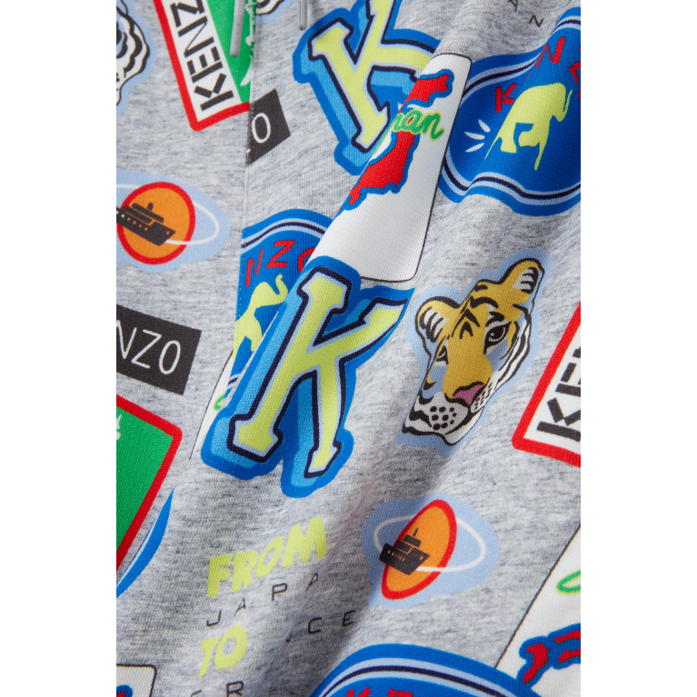 KENZO KIDS - Logo Sweatshorts in Cotton Jersey