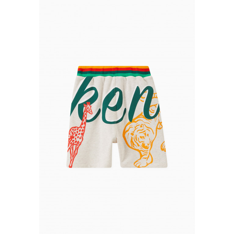 KENZO KIDS - Graphic Logo-print Shorts in Cotton-fleece