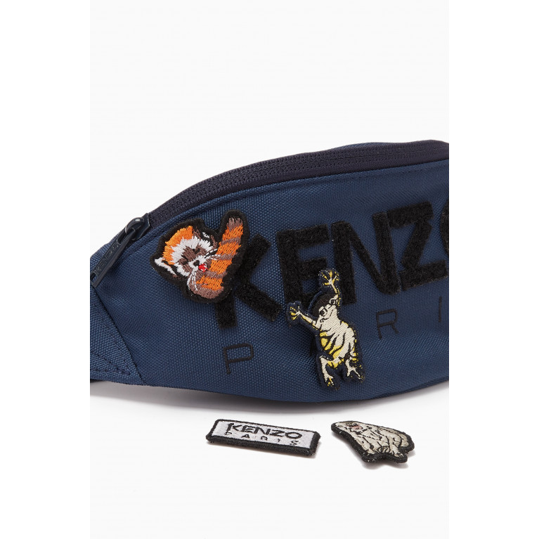 KENZO KIDS - Embroidered Logo Patch Bumbag in Polyester