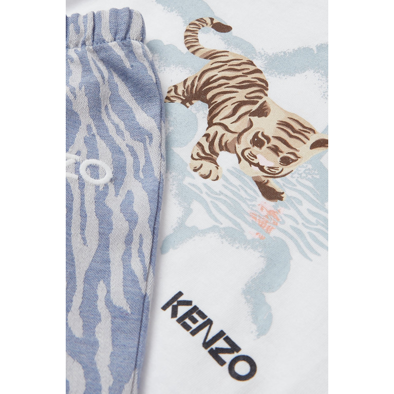KENZO KIDS - Animal-print T-shirt Set in Cotton
