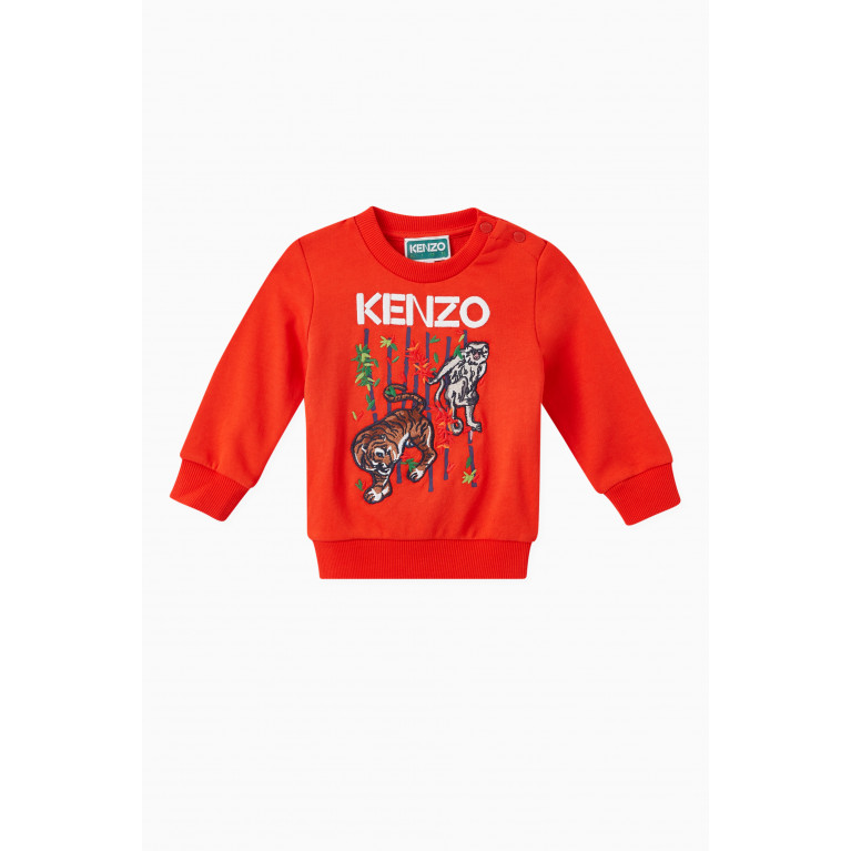 KENZO KIDS - KENZO KIDS - Animal Motif Sweatshirt in Cotton