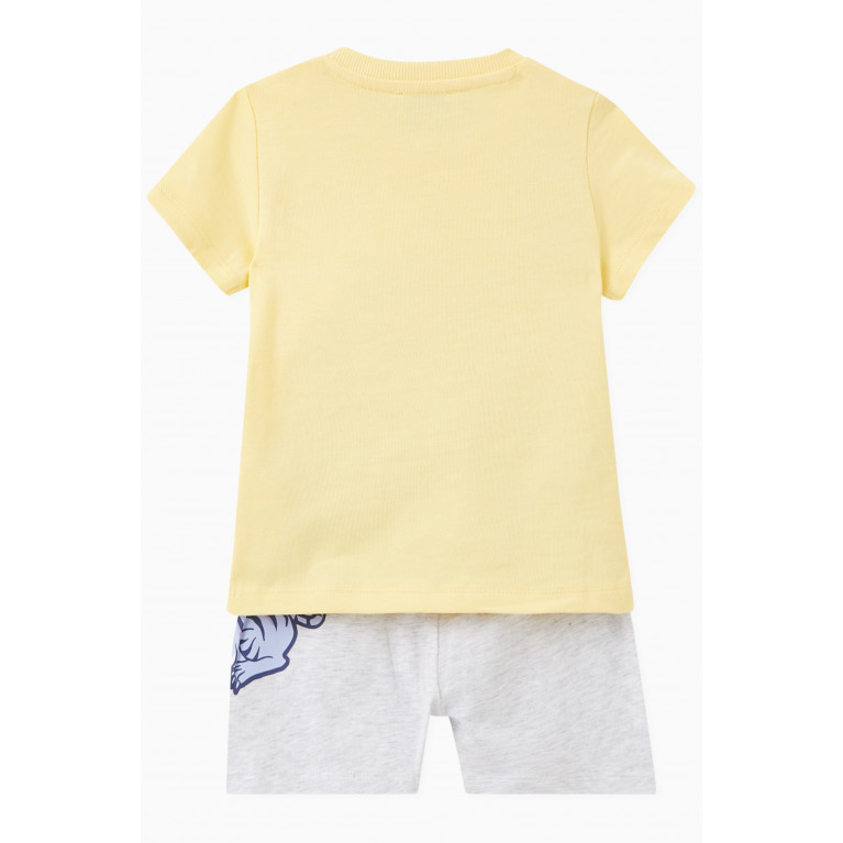 KENZO KIDS - Tiger-print T-shirt & Shorts Set in Organic Cotton