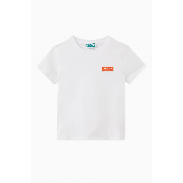 KENZO KIDS - Logo-badge T-shirt in Cotton-jersey