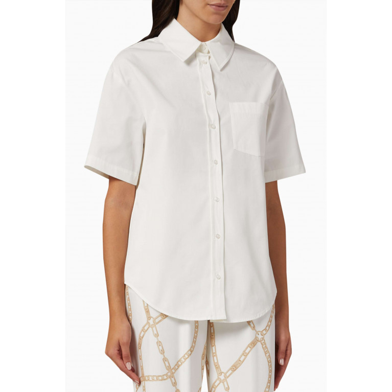 ANINE BING - Christine Boxy Shirt in Cotton-poplin