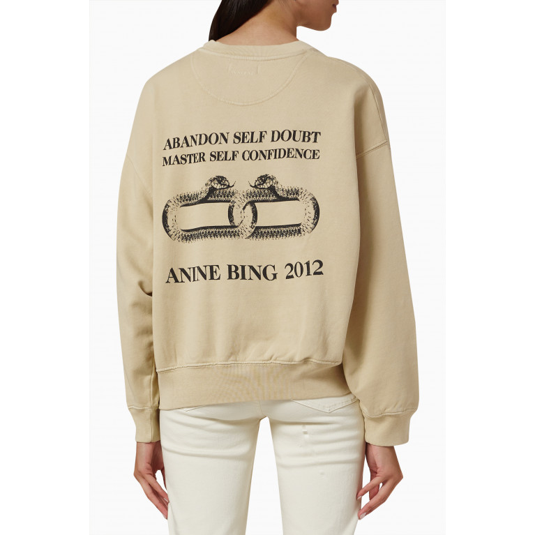 ANINE BING - Leo Serpent Sweatshirt in Cotton-fleece
