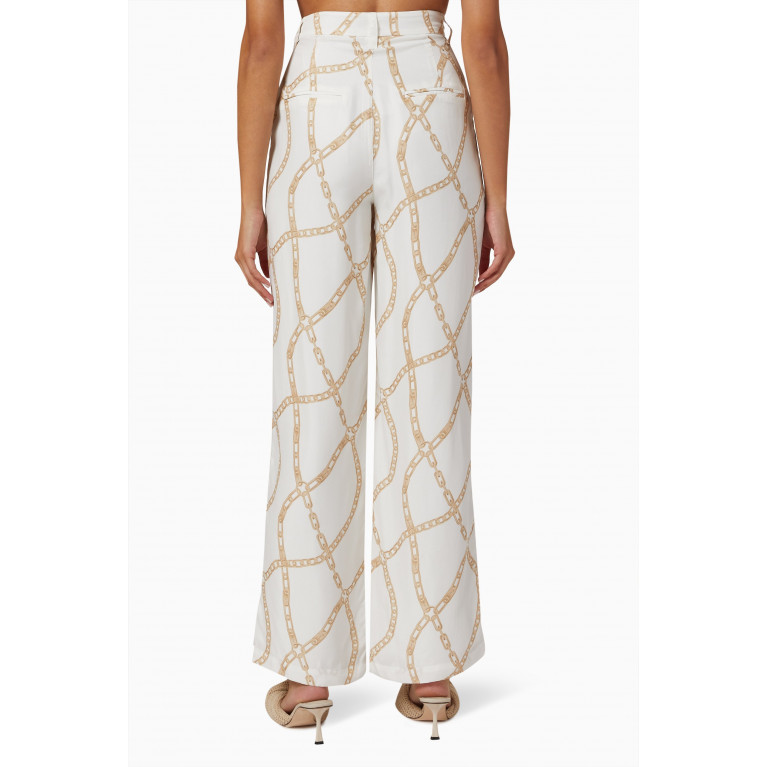 ANINE BING - Chain-link Trousers in Viscose-blend
