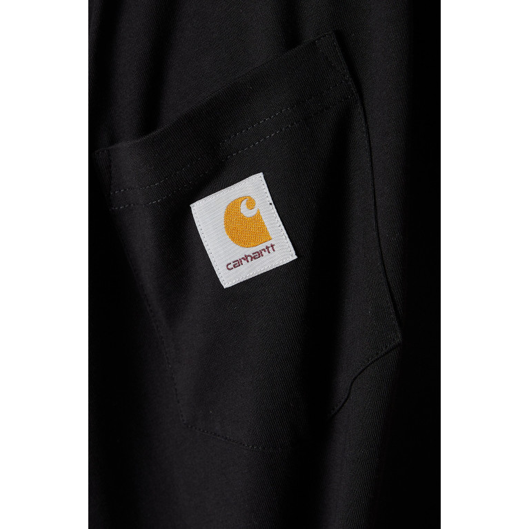 Carhartt WIP - Logo Patch Pocket T-shirt in Cotton-jersey Black