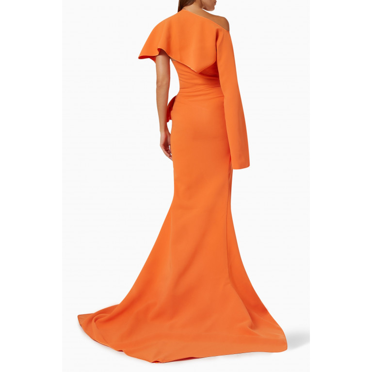 Matičevski - Arrival Gown in Crêpe Orange