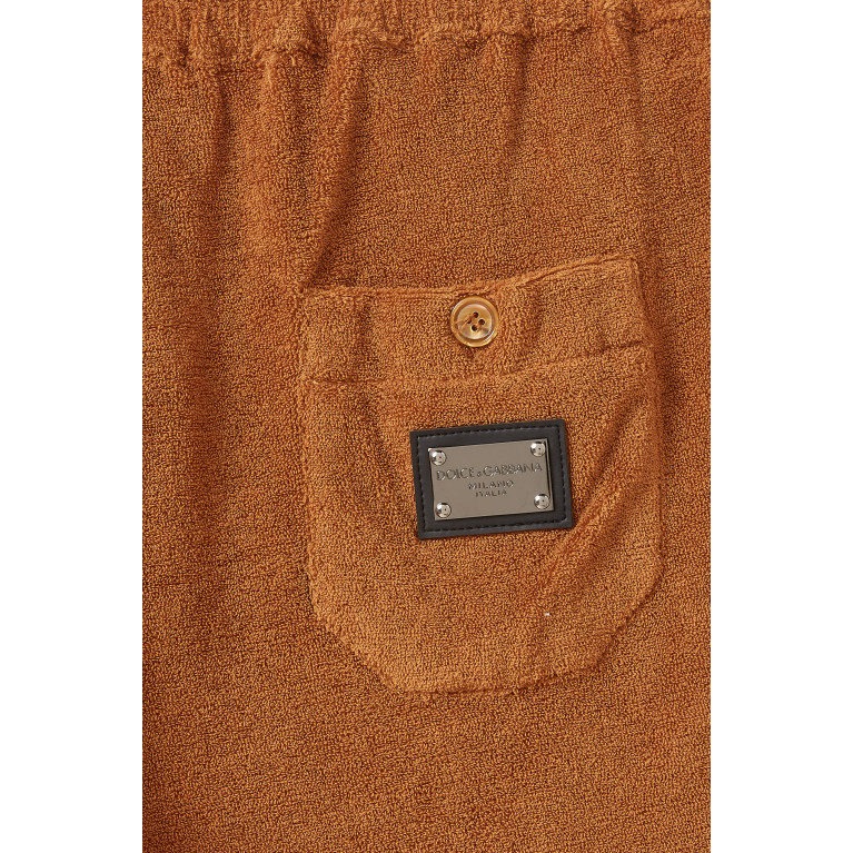 Dolce & Gabbana - Logo-badge Sweat Shorts in Cotton
