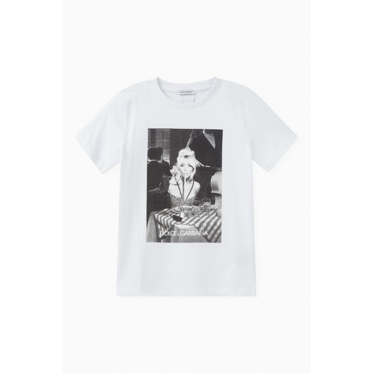 Dolce & Gabbana - x KIM T-shirt in Cotton Jersey