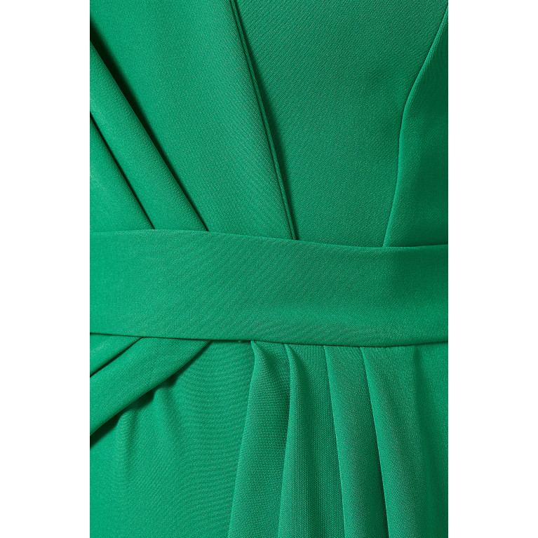 Rhea Costa - One-shoulder Bustier Gown in Crepe