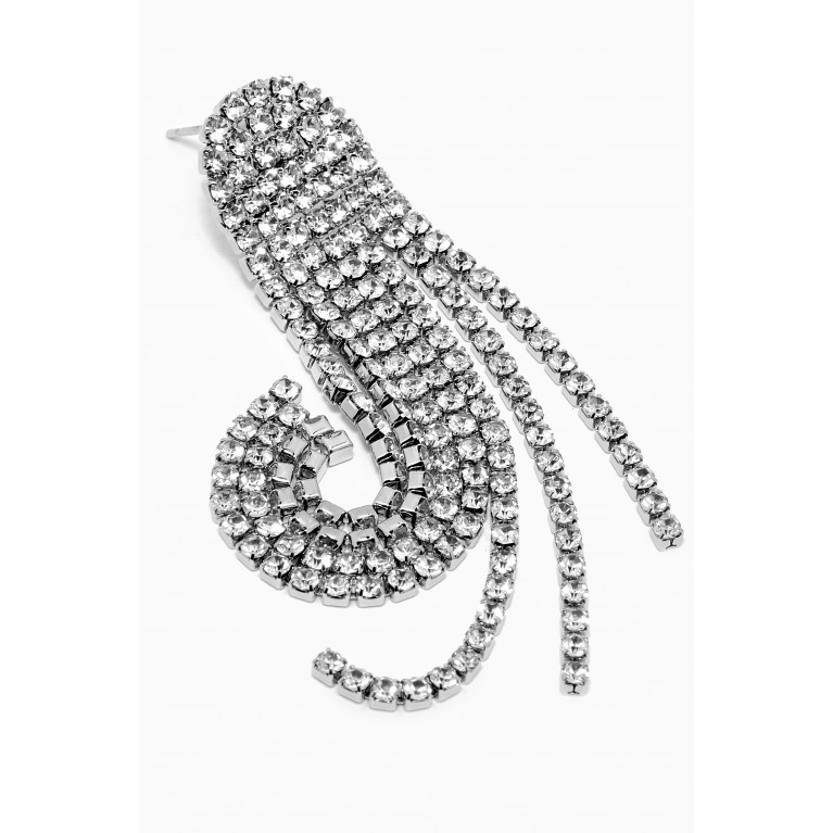 The Jewels Jar - Sally Shimmer Earrings in Rhodium Plated Brass