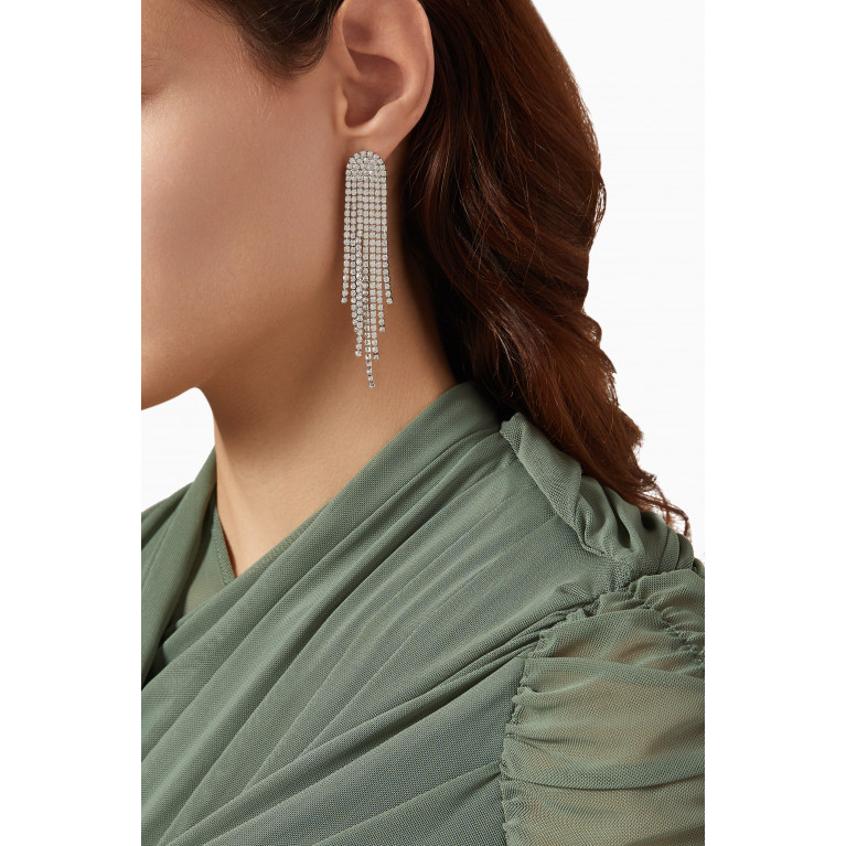 The Jewels Jar - Sally Shimmer Earrings in Rhodium Plated Brass
