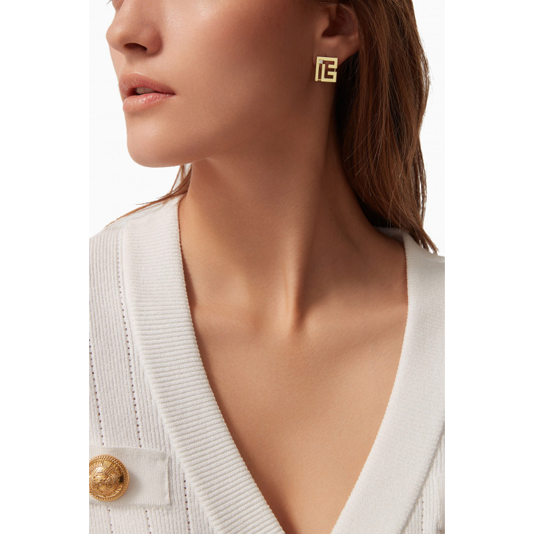 Balmain - Labyrinth Diamond Single Stud Earring in 18kt Gold