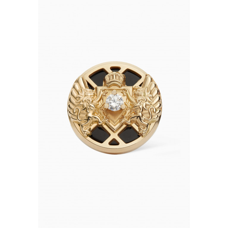 Balmain - Emblem Diamond Single Stud Earring in 18kt Gold