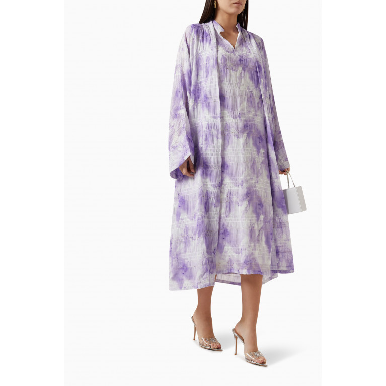 Bambah Boutique - Gardenia Brushstroke Kimono & Dress Set