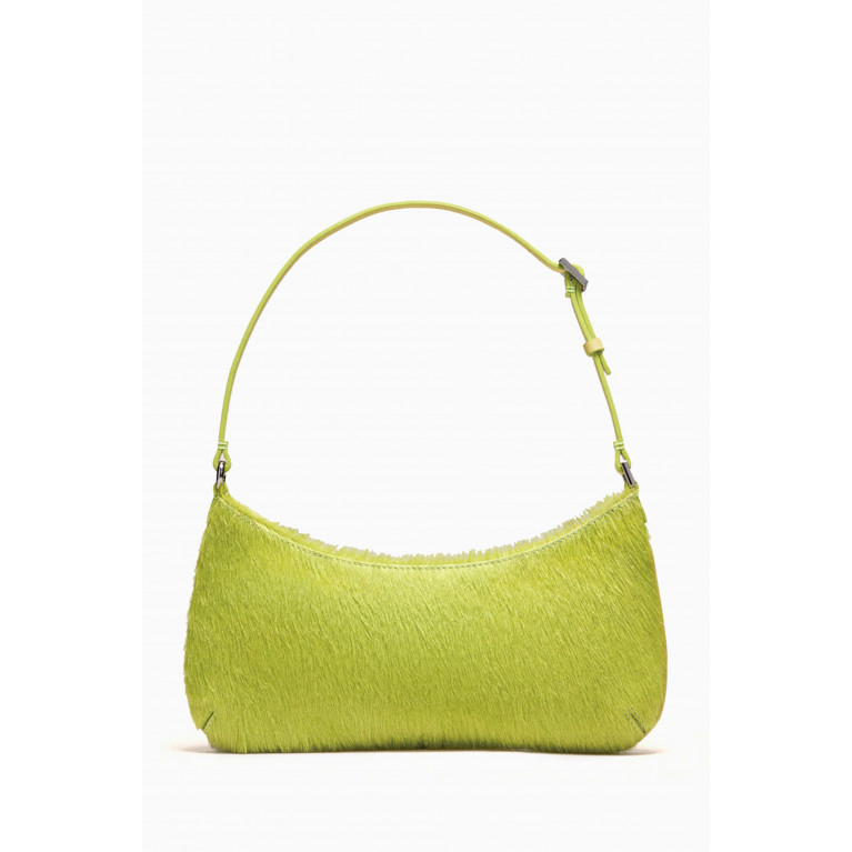 Jacquemus - Le Bisou Perle Zip Shoulder Bag in Leather Green