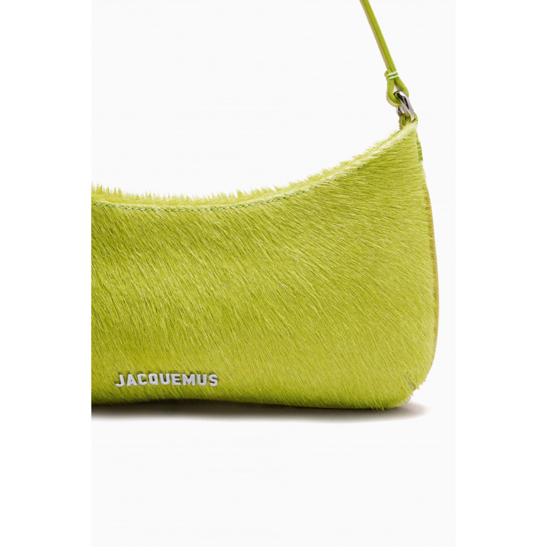Jacquemus - Le Bisou Perle Zip Shoulder Bag in Leather Green