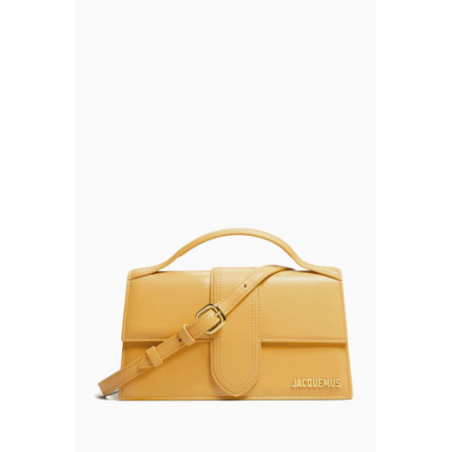 Jacquemus - Le Grand Bambino Shoulder Bag in Leather Yellow