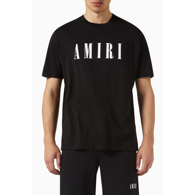 Amiri - Core Logo T-shirt in Cotton Jersey Black