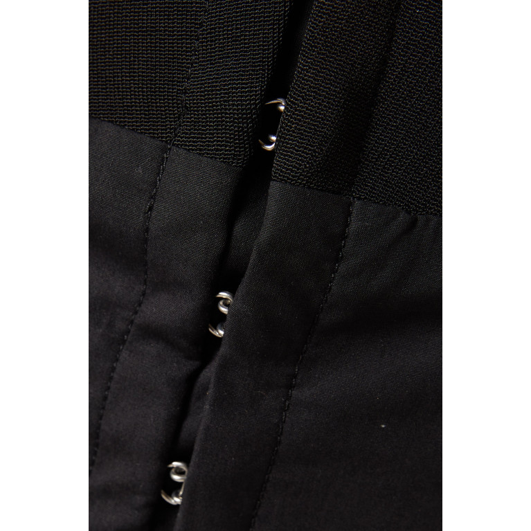 Dion Lee - Hook Tube Mini Shirt Dress in Organic Cotton Black