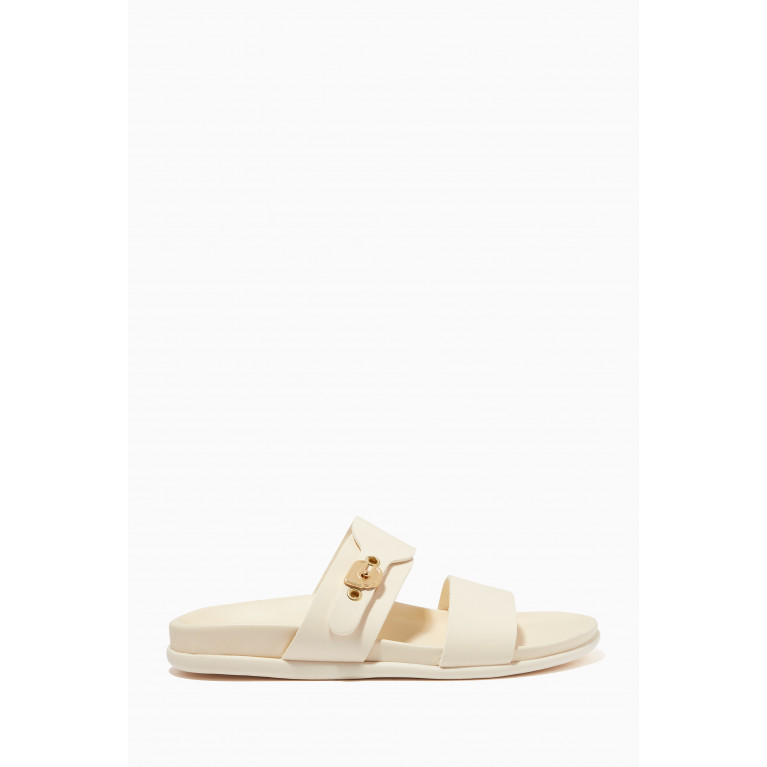 Ancient Greek Sandals - Latria Sandals in Leather White