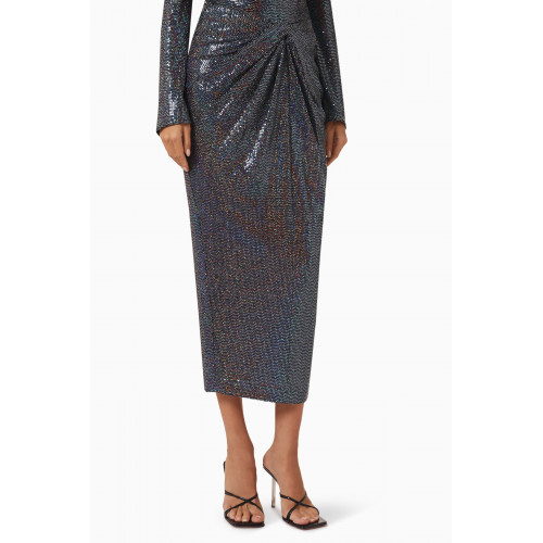 Aiifos - Cher Crystal Midi Skirt in Jersey