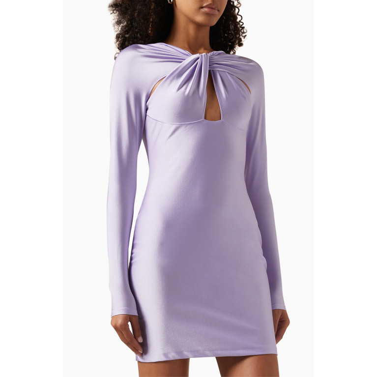 Coperni - Twisted Cut-out Mini Dress in Stretch Jersey