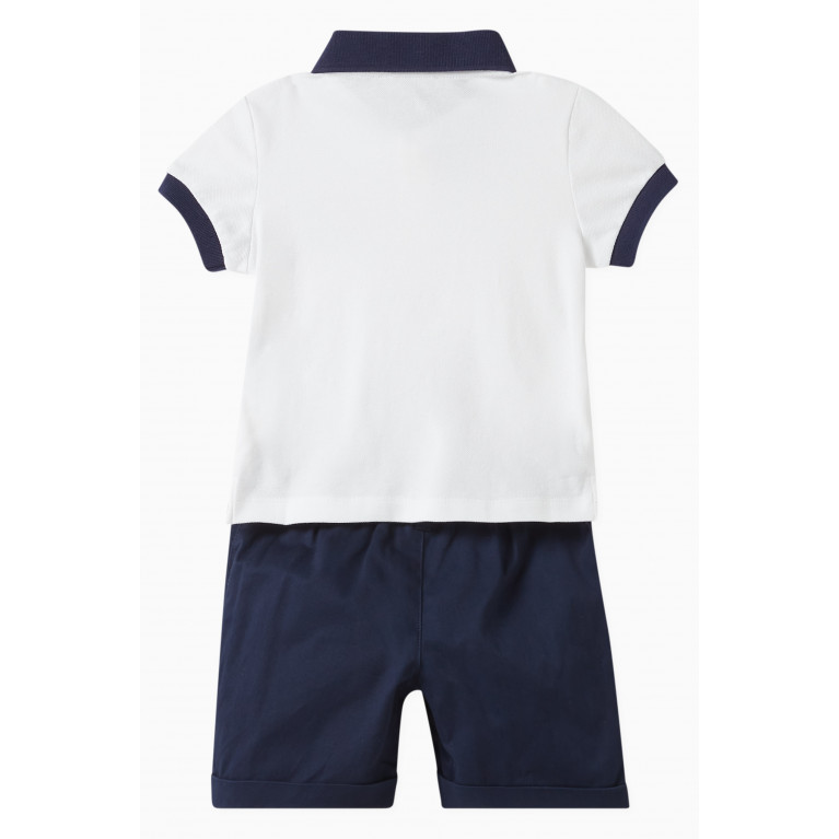 Moschino - Teddy Print Polo Shirt and Shorts Set