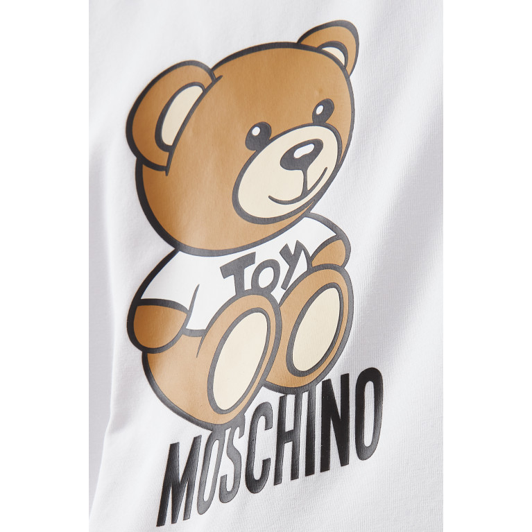 Moschino - Teddy Bear Print T-shirt in Cotton White
