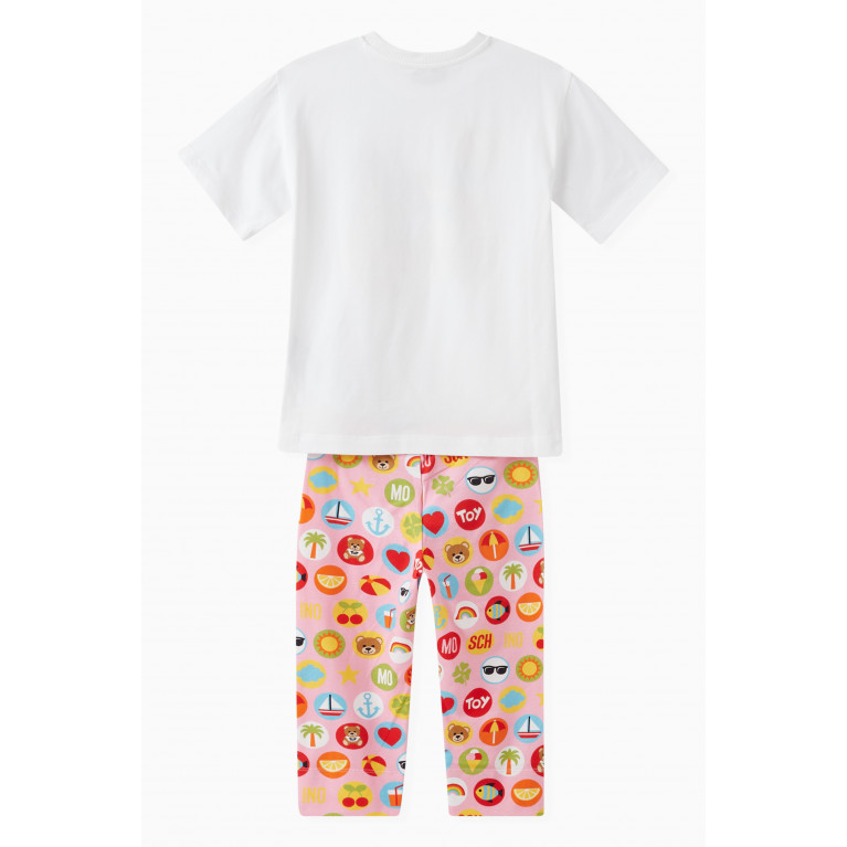Moschino - Teddy Bear T-shirt & Leggings Set in Cotton
