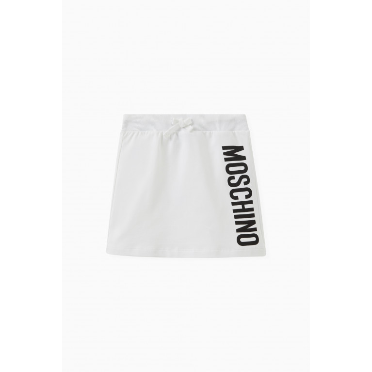 Moschino - Logo Print Skirt in Cotton