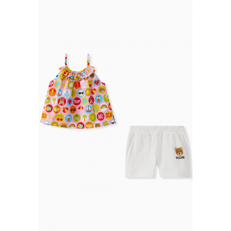Moschino - Emoji Print Tank Top and Shorts, Set of Two