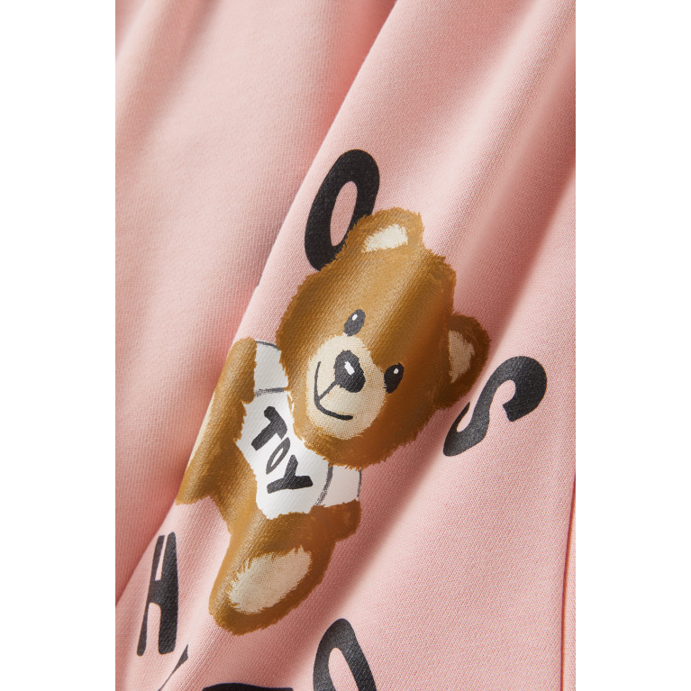 Moschino - Teddy Print Skirt in Cotton Pink
