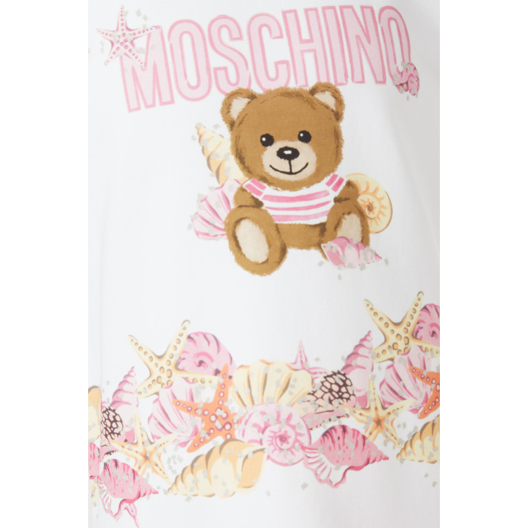 Moschino - Teddy Bear Print Dress in Cotton