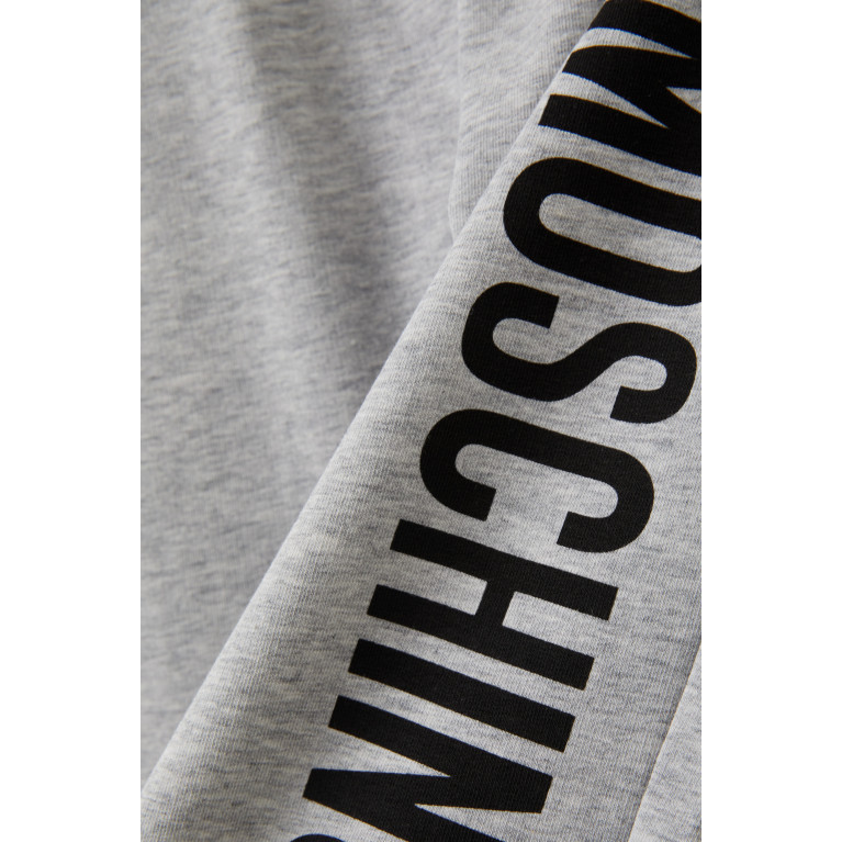 Moschino - Logo Print Sweatpants in Cotton Grey