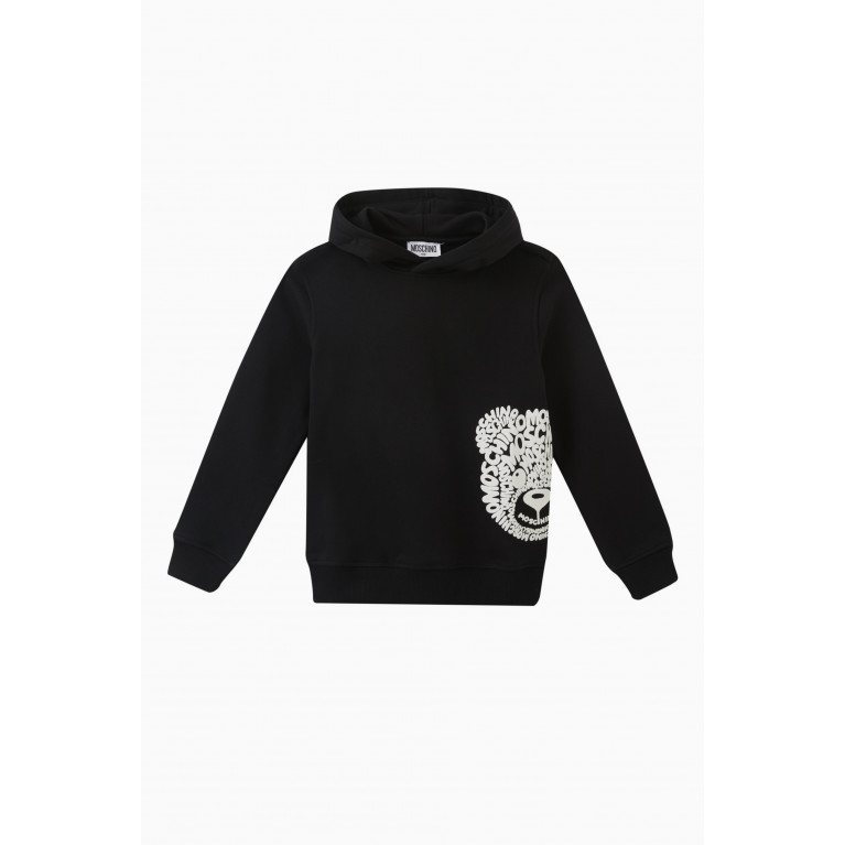 Moschino - Teddy Print Hoodie in Cotton
