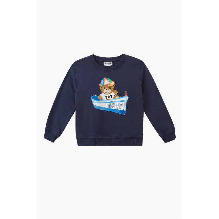 Moschino - Teddy Print Sweatshirt in Cotton