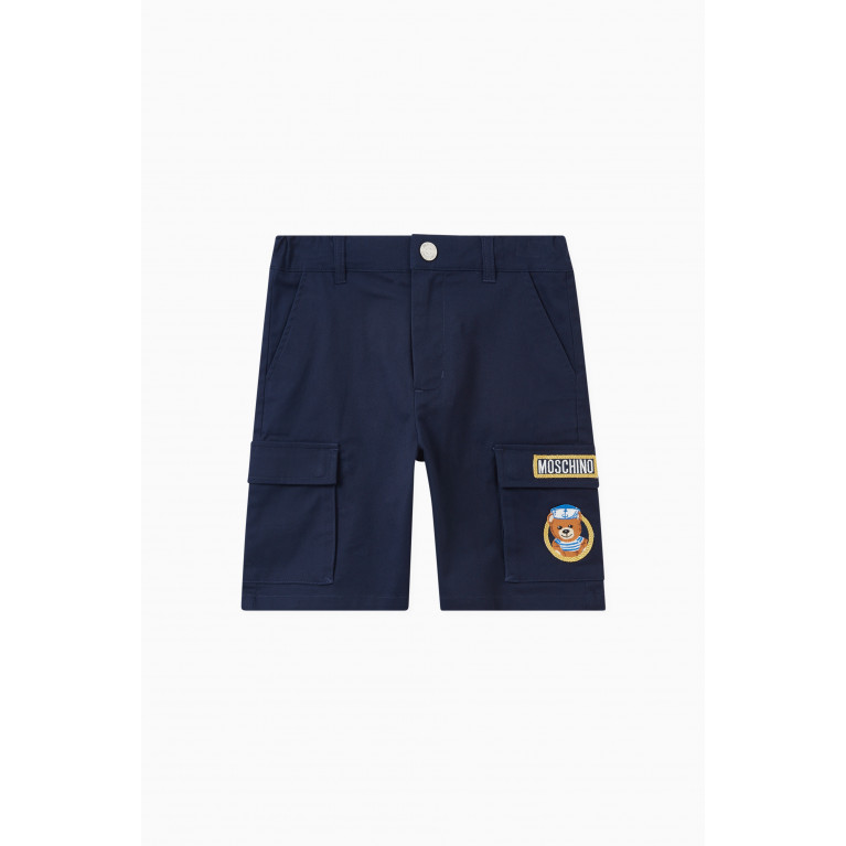 Moschino - Teddy Bear Cargo Shorts in Cotton