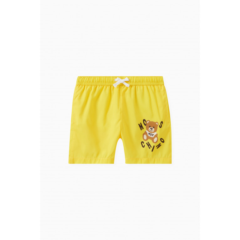 Moschino - Teddy Bear-print Swim Shorts in Polyester