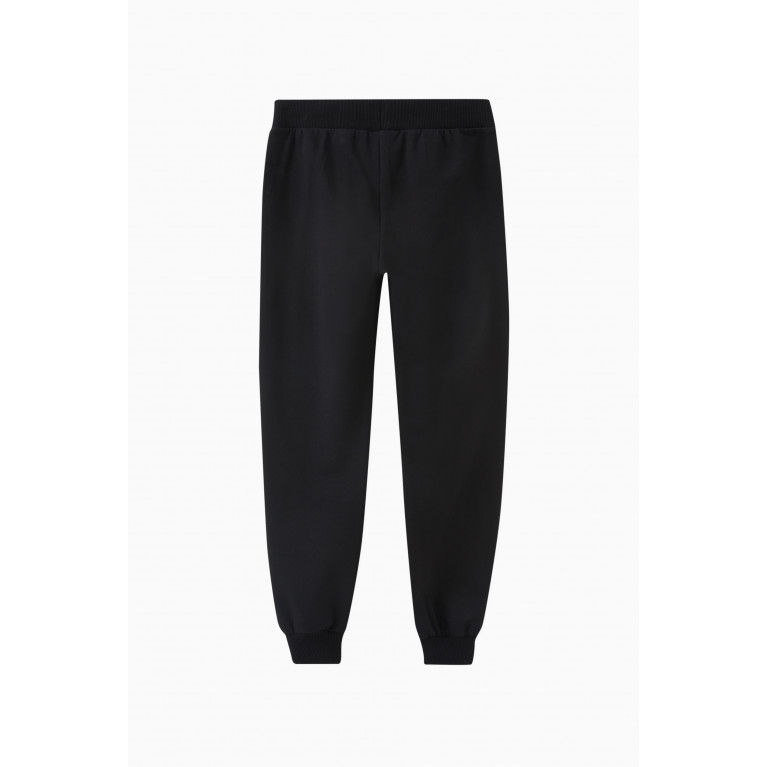 Moschino - Logo & Teddy Bear Print Sweatpants in Cotton Black