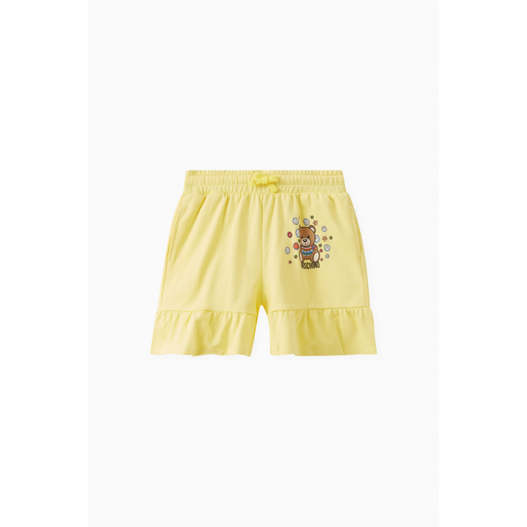Moschino - Teddy Bear Logo Shorts in Cotton