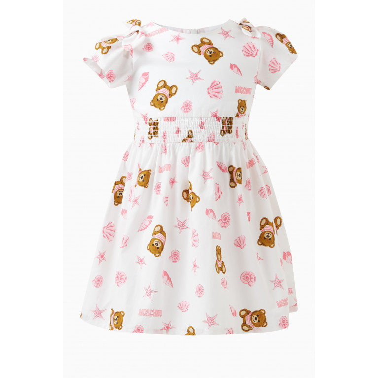 Moschino - Teddy Bear-print Dress in Cotton