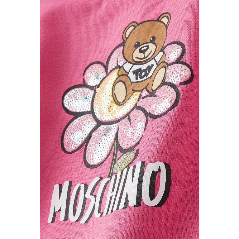 Moschino - Teddy Bear Logo Dress in Cotton
