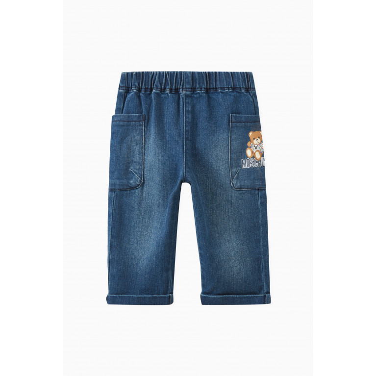 Moschino - Moschino Teddy Bear Jeans in Cotton