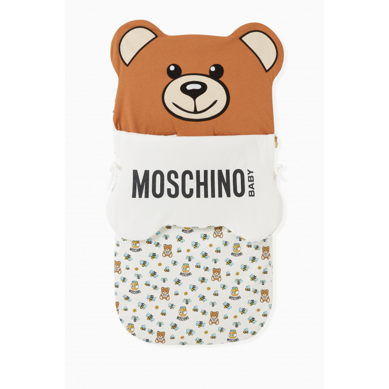 Moschino - Teddy Baby Nest in Cotton Neutral